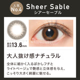 REVIA 1DAY Sheer Sable  10P