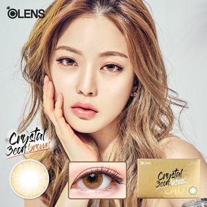 OLENS CRYSTAL 3 CON 1 MONTH BROWN 2P