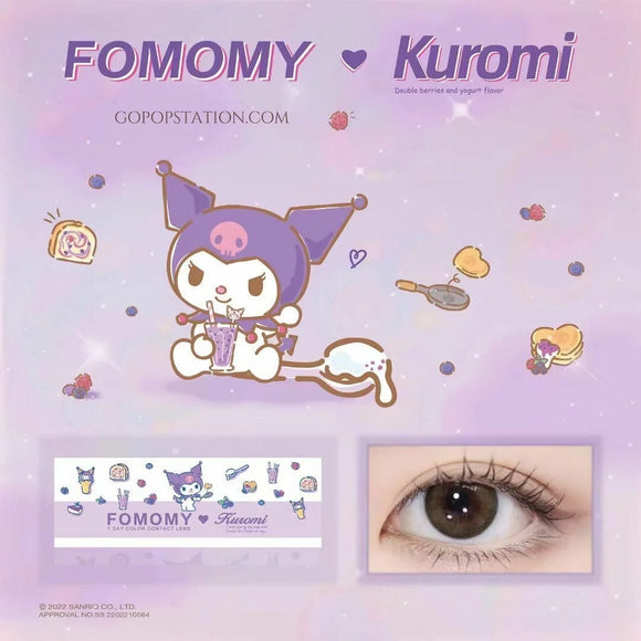 FOMOMY x Sanrio 1 day #5 Kuromi (Antique Olive) Colored Daily Disposable Contact Lens｜10pcs