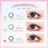 FOMOMY x Sanrio 1 day #3 Pompompurin (Peru Brown) Colored Daily Disposable Contact Lens｜10pcs