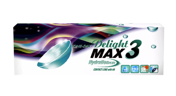 DELIGHT MAX 3 HYDRATION PLUS 1 DAY 活視每日自然色彩即棄隱形眼鏡 30片 / 盒