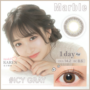 MARBLE LUXURY 1 DAY 10P  ICY GRAY