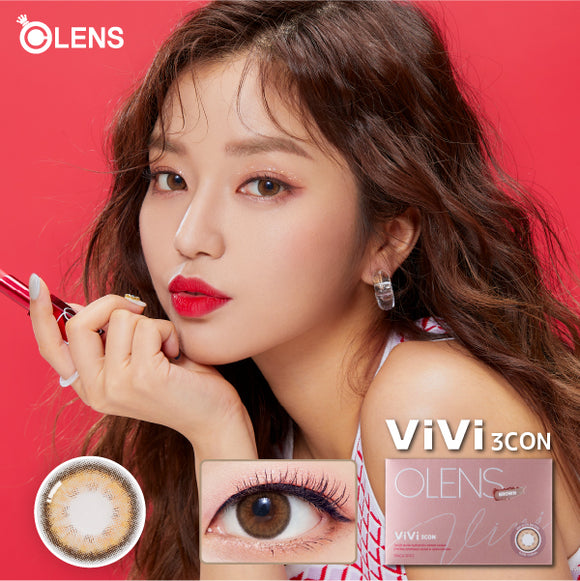 OLENS VIVI 3CON 1 MONTH BROWN 2P